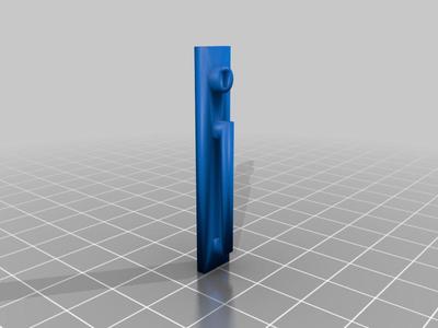 Modern Dollhouse Front Door Handle 1:12 Miniature