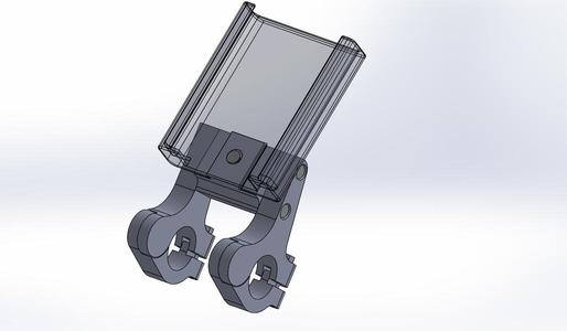 SMARTPHONE SUPPORT MOUNTING ON BIKE HANDLEBAR 