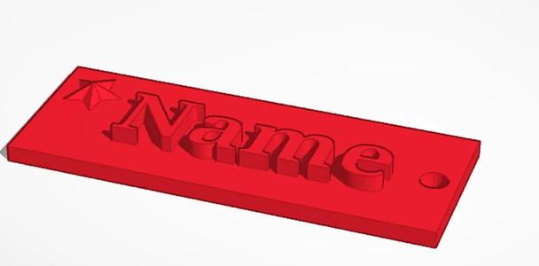 Customizable name tag   
