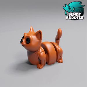Catsio / Cat Articulated / Print-in-Place Creature / Cute Feline Beast / Kitten Monster / Fantasy World Beast