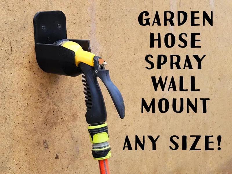 water spray (Garden Hose Sprayer) mount remix - Works With Prusa Slicer   