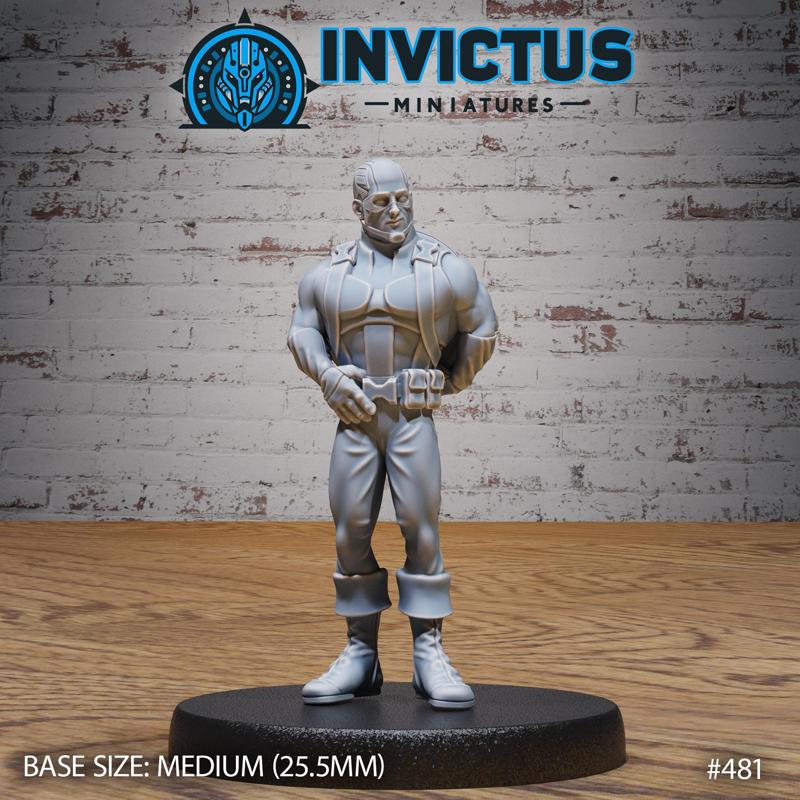 The Captain / Cyberpunk Humanoid Hero / Superhero / Galactic Soldier / Space Warrior / Cosmic War Alien / Star Battle Army Warrior / Heroic Valiant / Sci-Fi Encounter