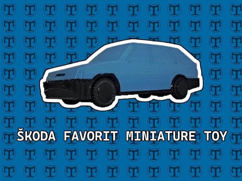 ŠKODA FAVORIT/FORMAN miniature toy   