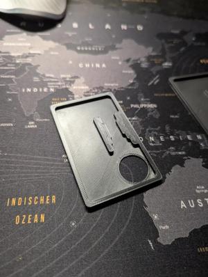 Schlüsselplatte für Slimwallets   