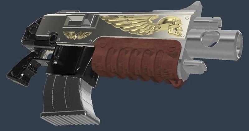 Godwin pattern Bolt Gun PROP for Space Marine Cosplay.   