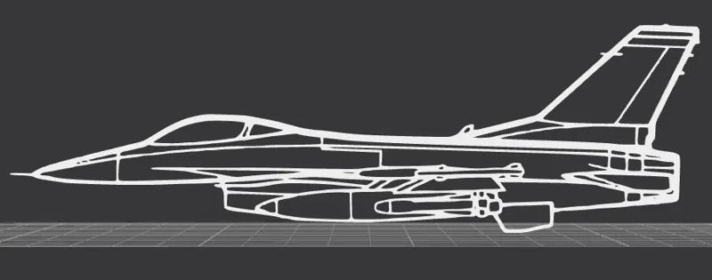 Lockheed Martin F-16 Fighting Falcon Wall Art   