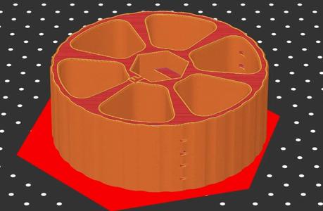 Stern-Wheeler 4 Lane Wheel w/ Loading Holes (height fixed)   