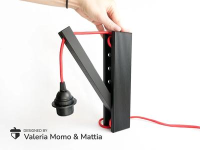 Adjustable Wall Light Holder, Design Cable Lamp | No Supports   