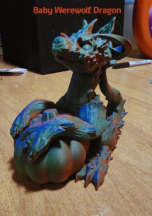 Halloween Baby Werewolf Dragon