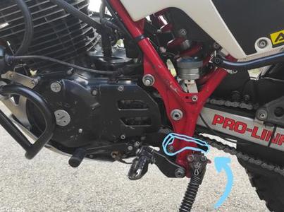 Honda XL500R chain slide