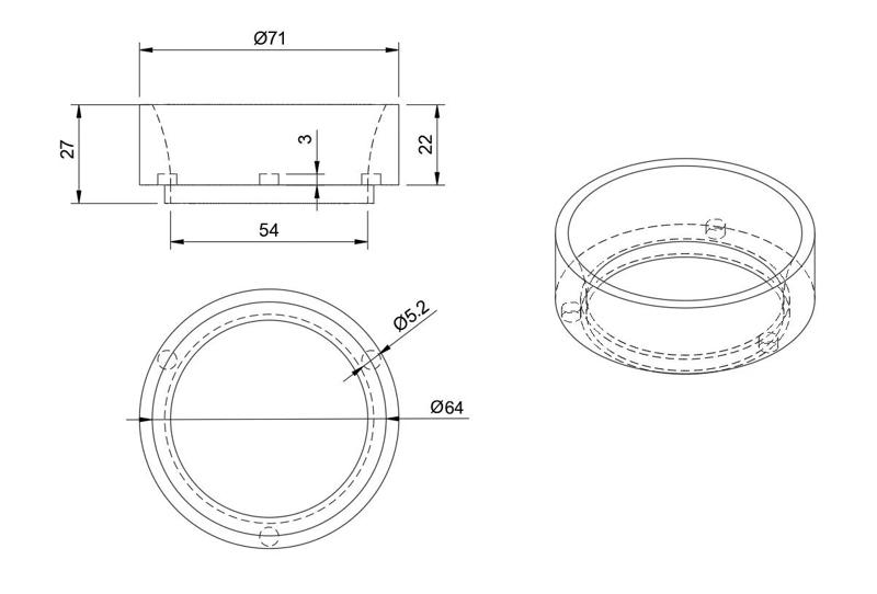 Espresso dosing ring 58mm   