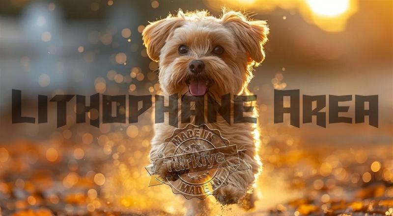Sevimli Köpek Lithophane   