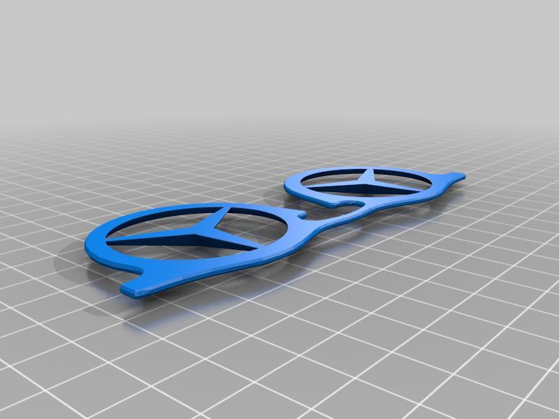 Mercedes Logo Glasses 