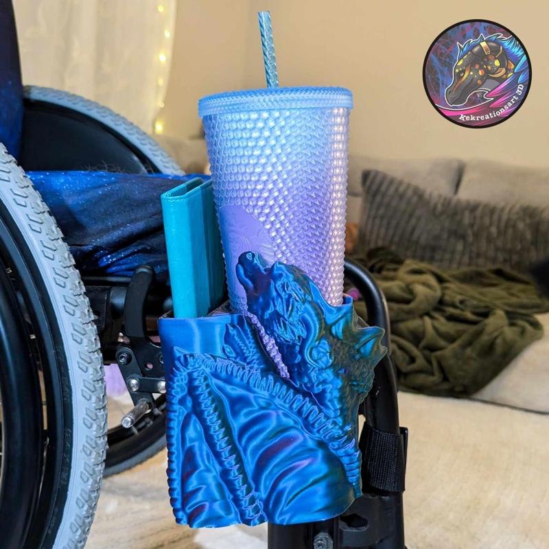 Wheelchair Dragon Cup Holder