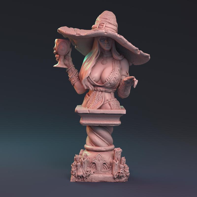Merlin bust