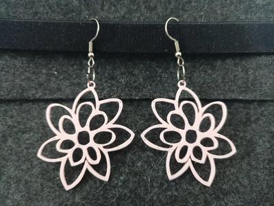 cute elegant flower earrings   