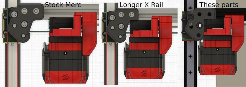 Mercury One X Axis Mod for maximum X Print area