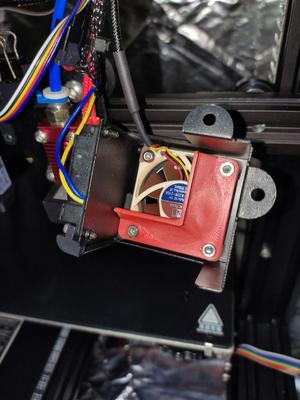 Ender 3 hot end fan shield/ fan shroud
