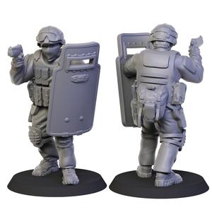 SWAT operative with Shields