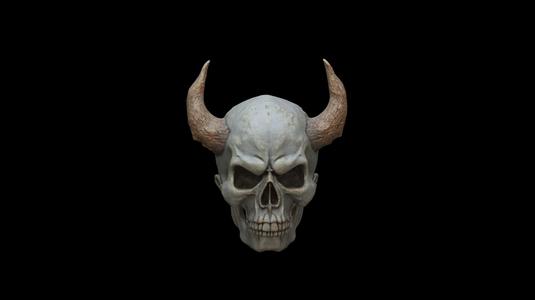 Demon Skull Figurine