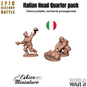 Italian head quarter pack - 15mm for EHB