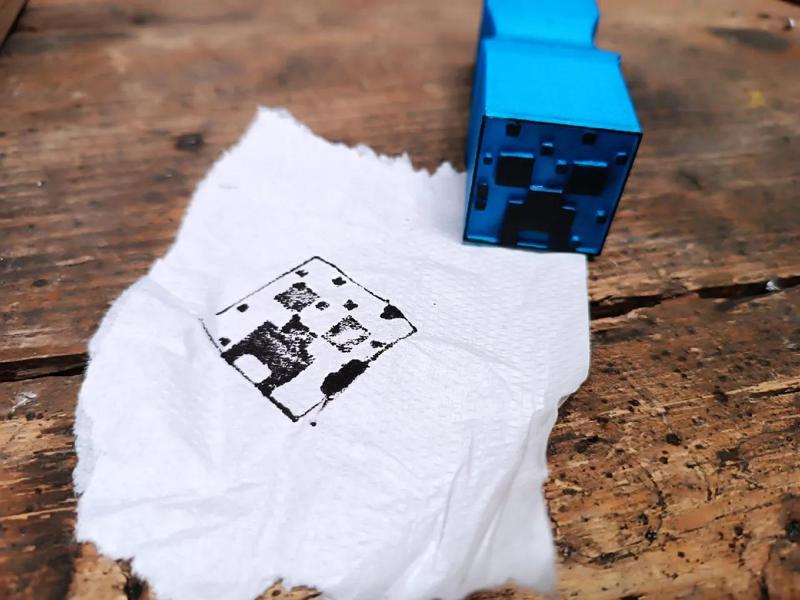 Minecraft creeper stamp   