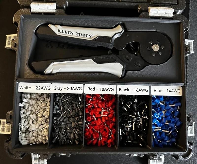 Gridfinity: Klein 34056 Hex Ferrule Crimper   