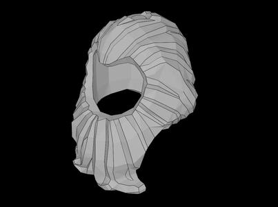 Lego Compatible (11891.dat) Minifig Hair Swept Back with Long Beard   