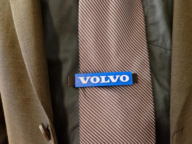 Volvo logo tie clip
