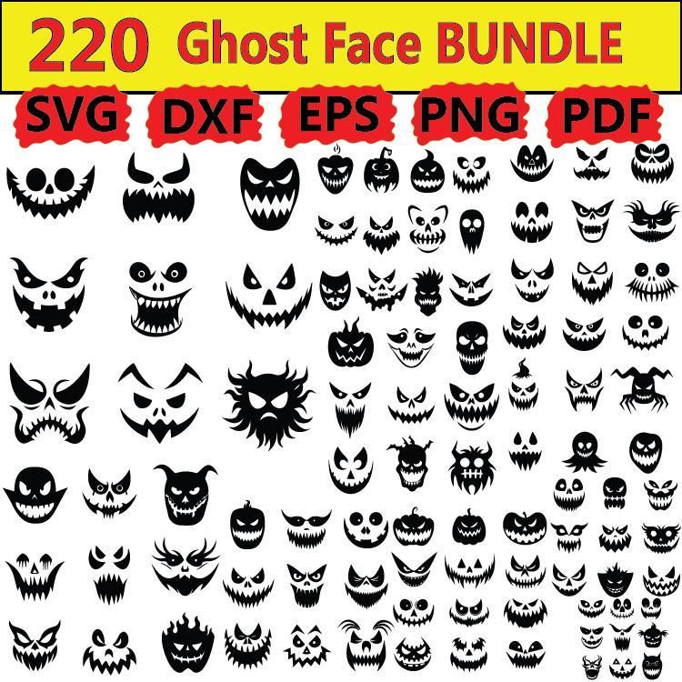 220 ghost bundles svg, dxf, eps, png, pdf, file