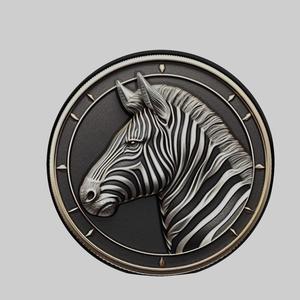 Zebra Animal Head Zebra Animal Medallion for CNC Router Laser & 3D Printer