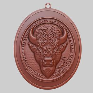 Buffalo Animal Pendant Buffalo Animal Necklace for CNC Router Laser & 3D Printer