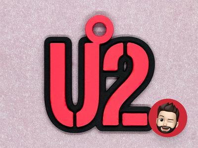 Bands U2 keychain