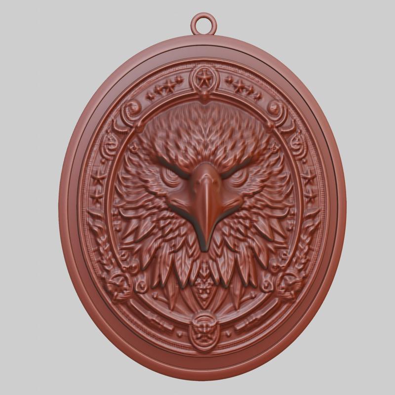Eagle Animal Pendant Eagle Animal Necklace for CNC Router Laser & 3D Printer