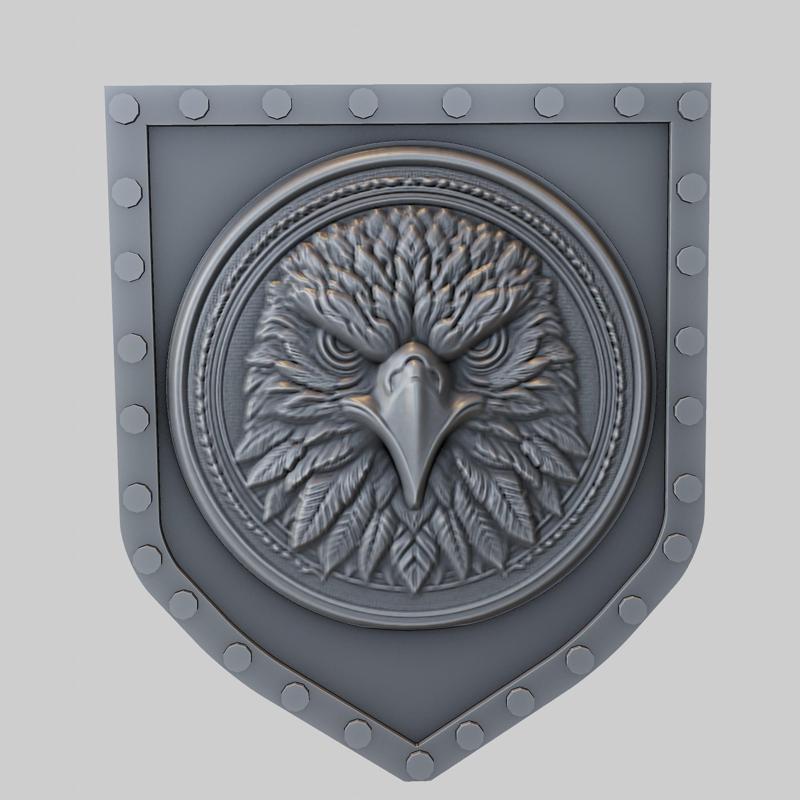 Hawk Animal Wall Hawk Animal Bust for CNC Router Laser & 3D Printer