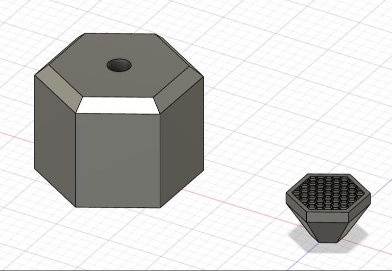 Honeycomb Knob and Feet for Drawers