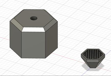 Honeycomb Knob and Feet for Drawers