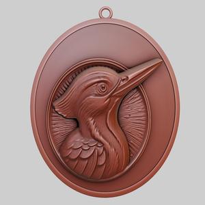 Woodpecker Animal Pendant Woodpecker Animal Necklace for CNC Router Laser & 3D Printer