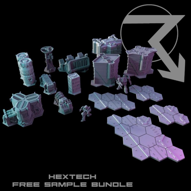 HEXTECH - Free Sample Bundle (Battletech Compatible Terrain)