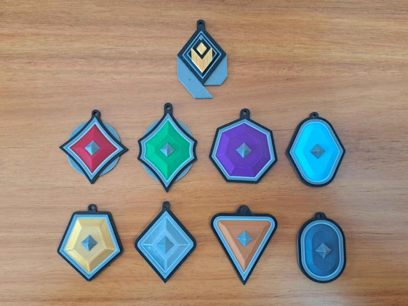 Valorant - Ranked Gunbuddy Keychains