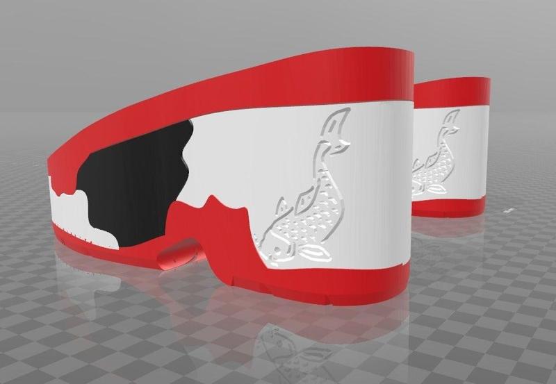 Koi themed 10cm platform heel sole