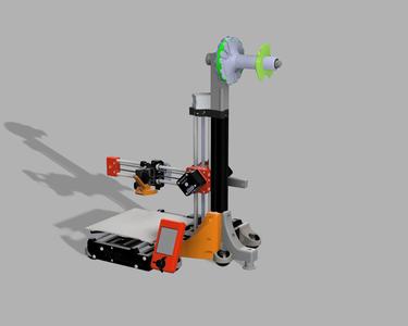 Prusa Mini XZ support with squash ball feet