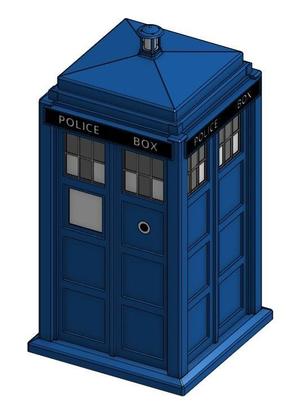 #HighFive Police-Box (1:10) - Multi-part assembly