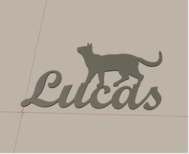 wall or door decoration - Lucas chat