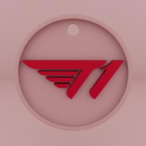 T1 logo keychain