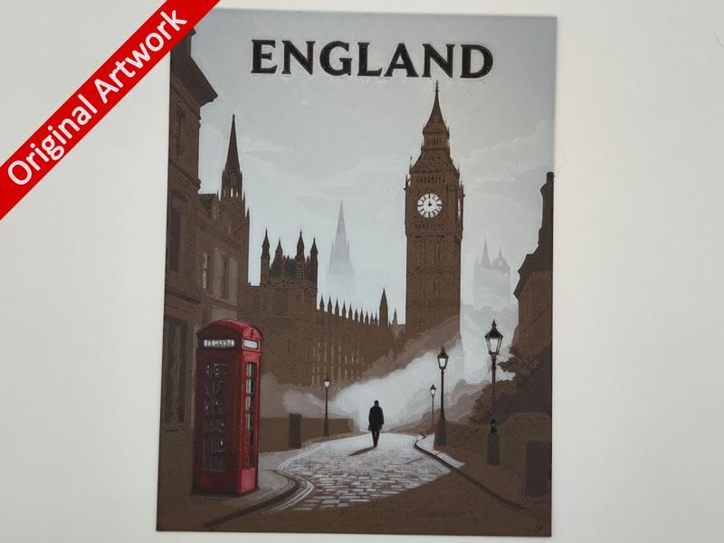 England travel poster - hueforge