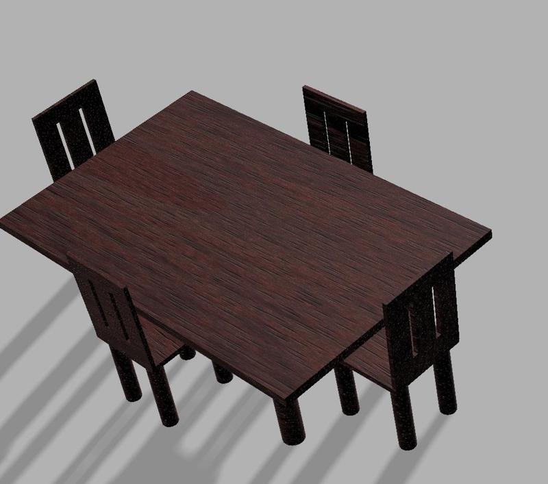 Dollhouse table and chairs