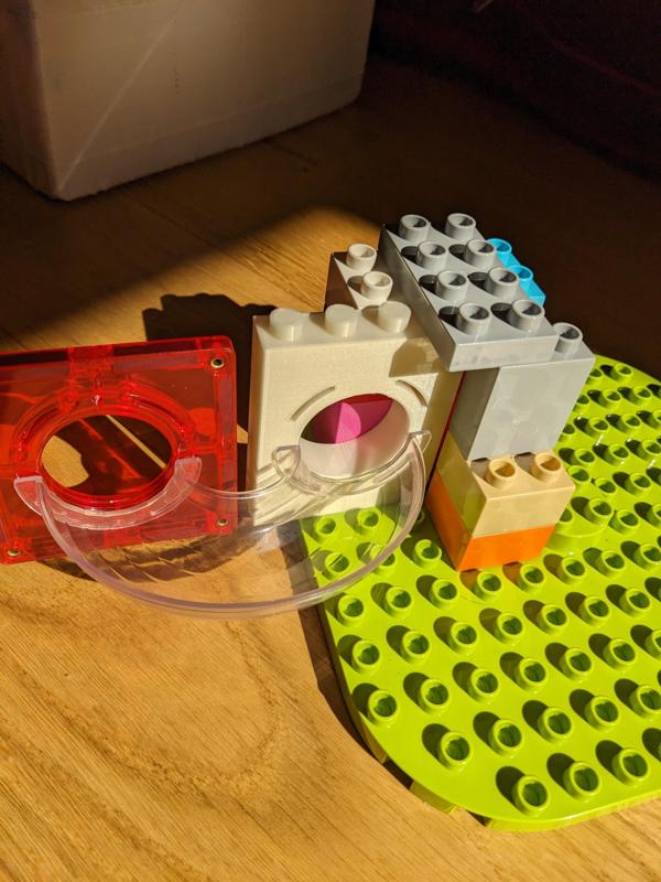 Lego Duplo brick for Connetix ball run