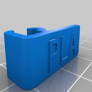 Lettered Filament Clip ABS PLA PVA TPU and BLANK