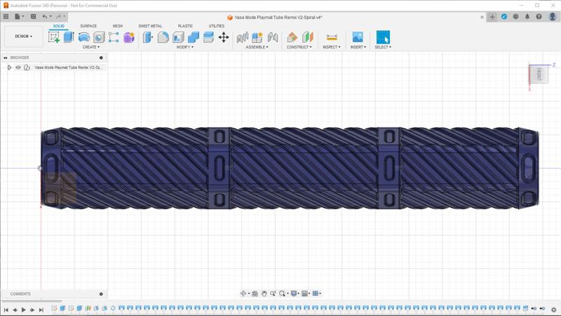 Parameterized Vase Mode Container:Spiral